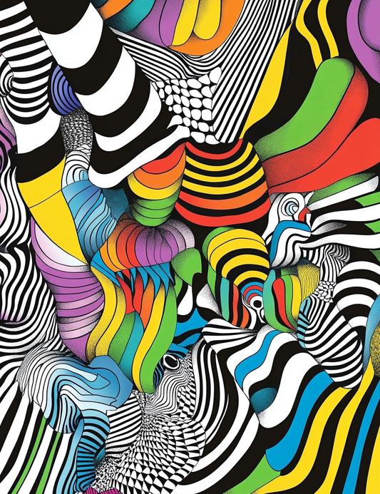 290 Optical Illusions Coloring Pages