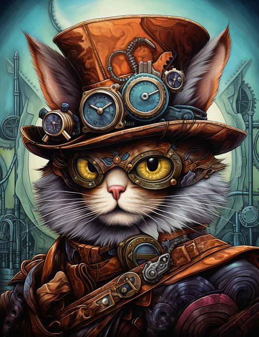 200 Steampunk Animals Coloring Pages