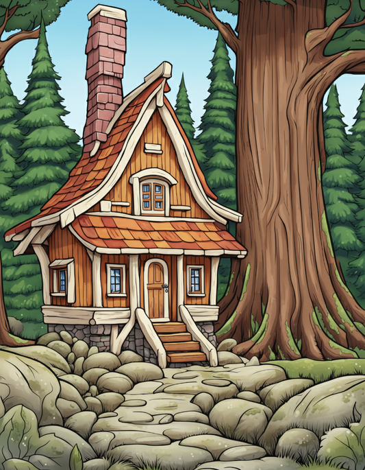 Enchanting Dwarf Homes A Magical Coloring Adventure