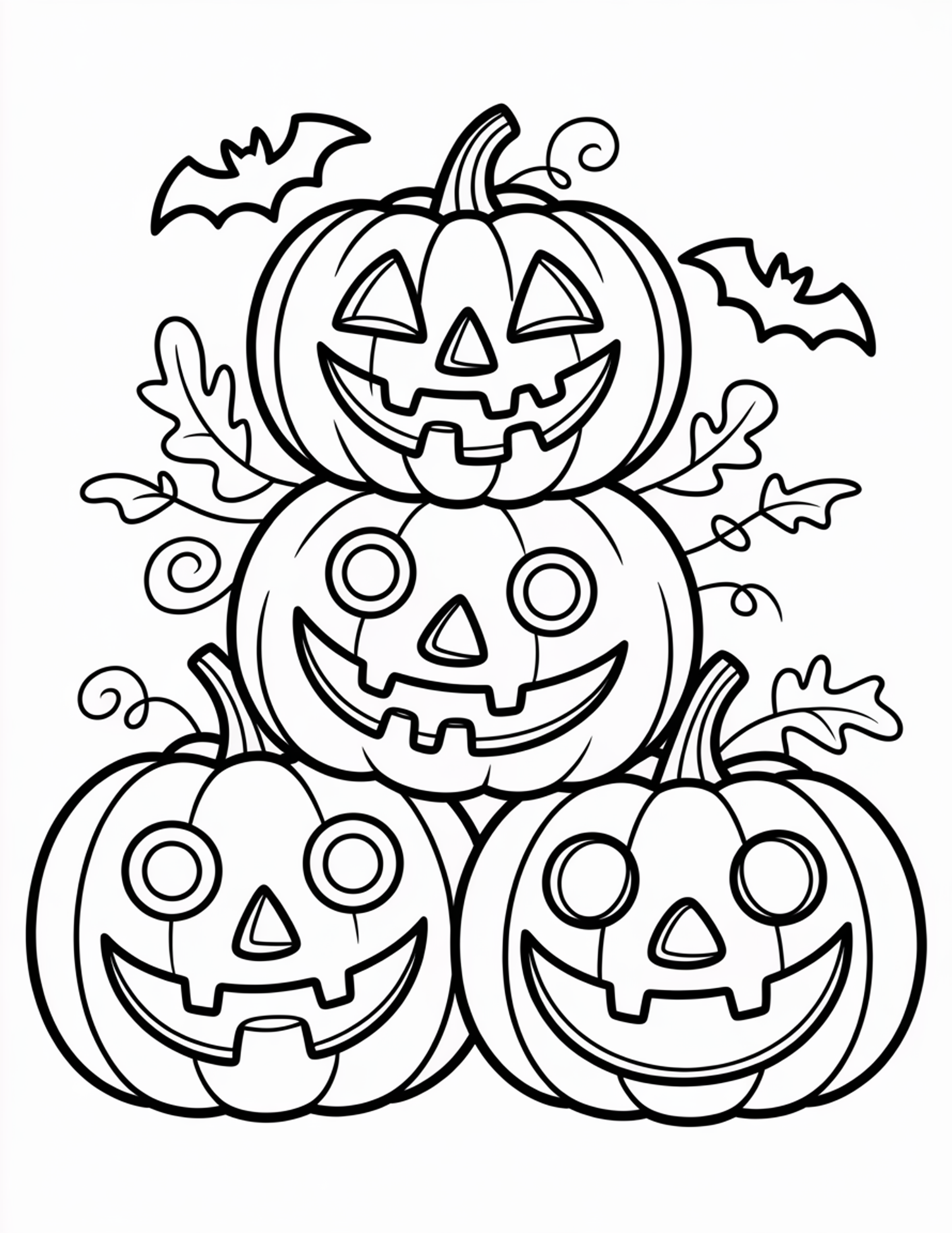 Jumbo Halloween Coloring Pages for Kids