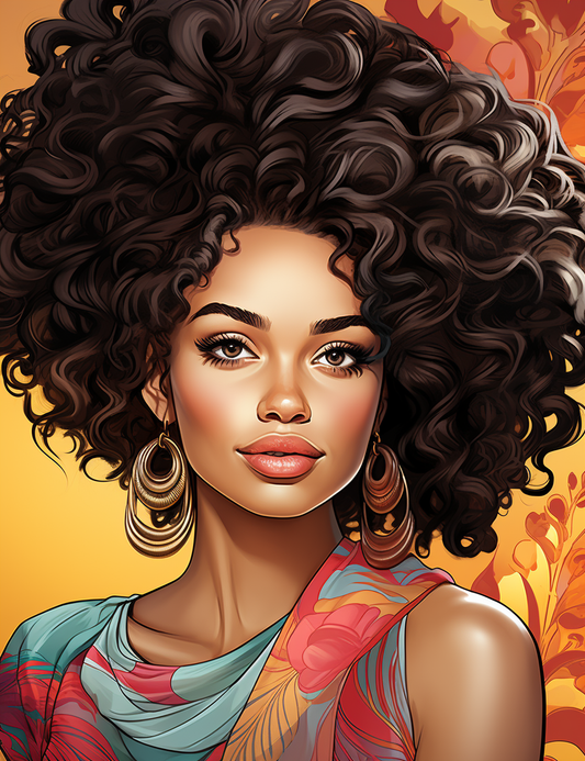 100 African Black Woman Coloring Pages 1