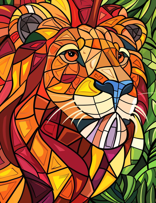 110 Animals Stained Glass Coloring Pages
