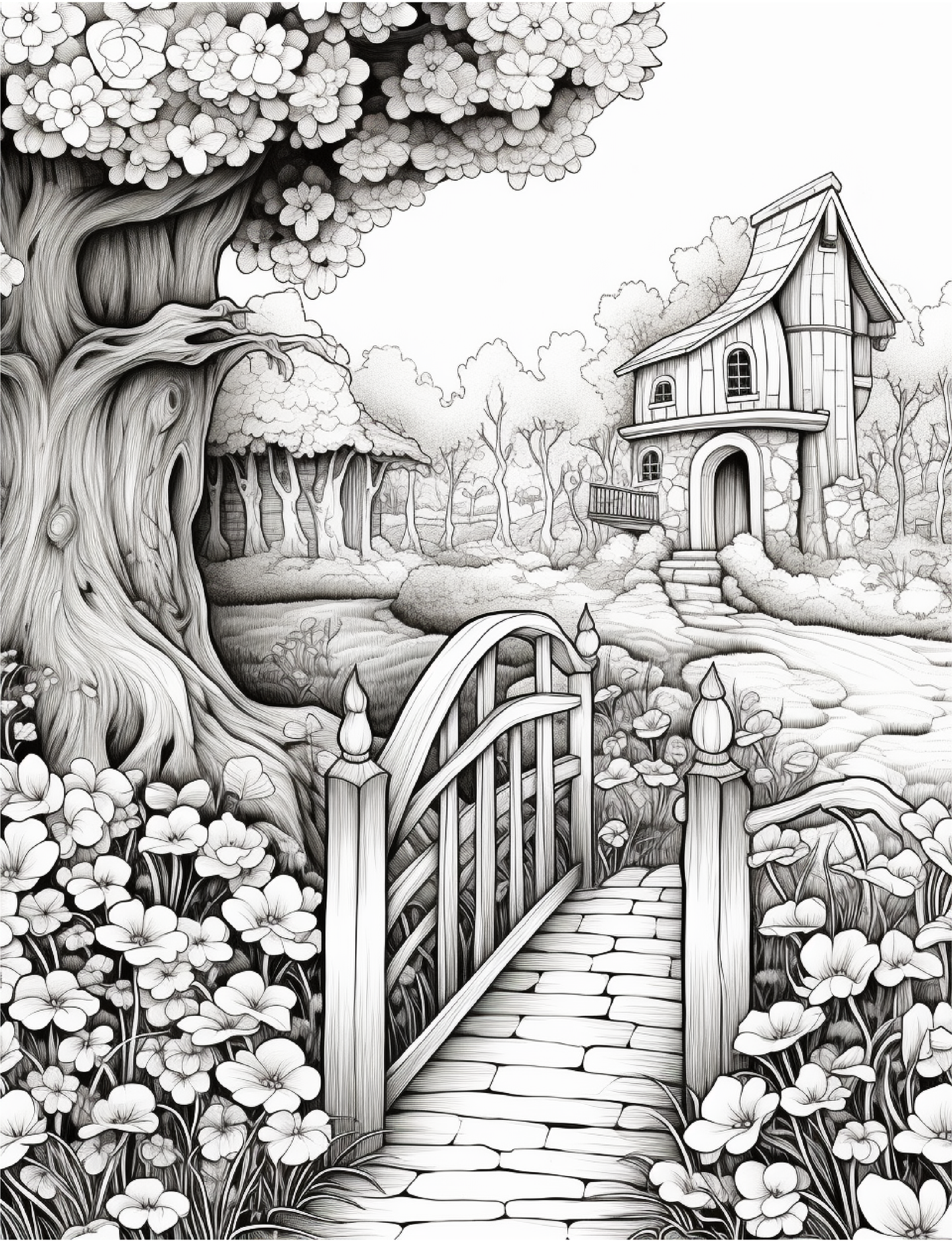 220 Secret Garden Coloring Pages