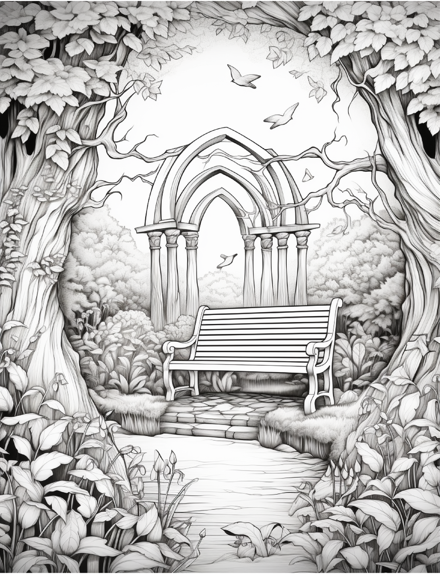 220 Secret Garden Coloring Pages